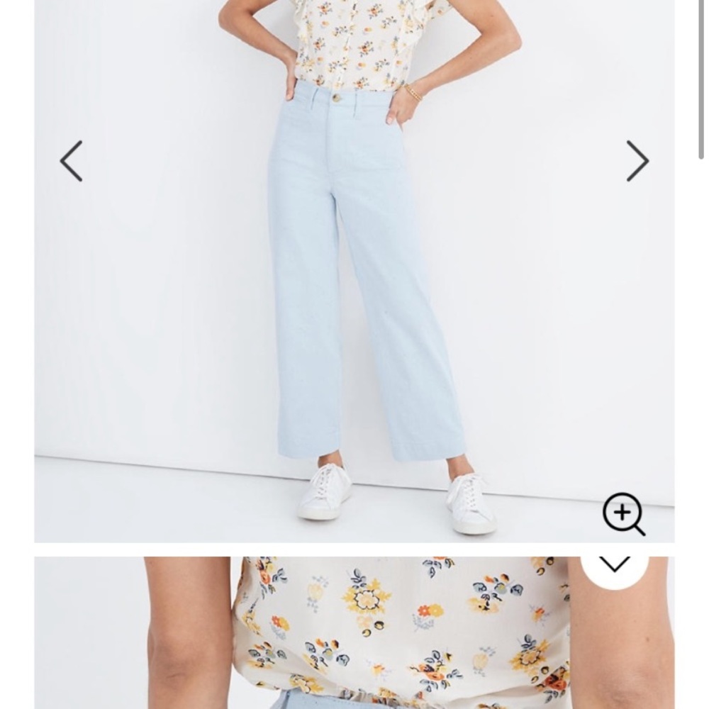 Madewell wide leg Emmett pants/ jeans